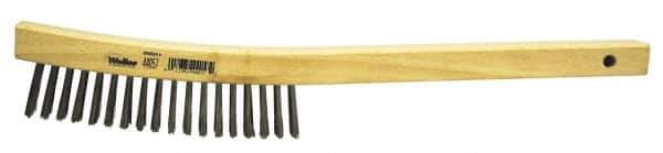 Weiler - Hand Wire/Filament Brushes - Wood Curved Handle - Top Tool & Supply