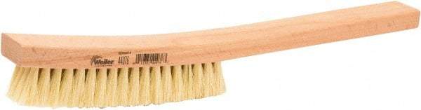 Weiler - 4 Rows x 18 Columns Tampico Plater Brush - 5-1/4" Brush Length, 13" OAL, 1" Trim Length, Wood Shoe Handle - Top Tool & Supply