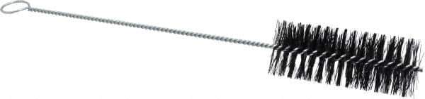 Weiler - 5" Long x 2" Diam Nylon Tube Brush - Single Spiral, 16-3/4" OAL, 0.014" Filament Diam, 3/16" Shank Diam - Top Tool & Supply