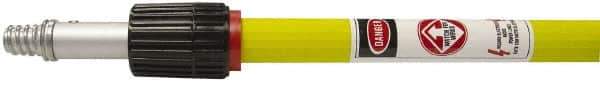 Weiler - 72 to 144" Long x 7/8" Diam Metal Handle for Vehicle Wash Brushes, Wall Brushes & Window Brushes - Yellow, Telescoping - Top Tool & Supply