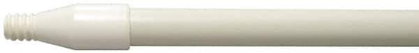 Weiler - 60 x 0.0833" Fiberglass Squeegee Handle - Threaded Connection, White - Top Tool & Supply