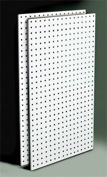 Triton - 24" Wide x 42-1/2" High Storage Peg Board - 2 Panels, Steel, White - Top Tool & Supply