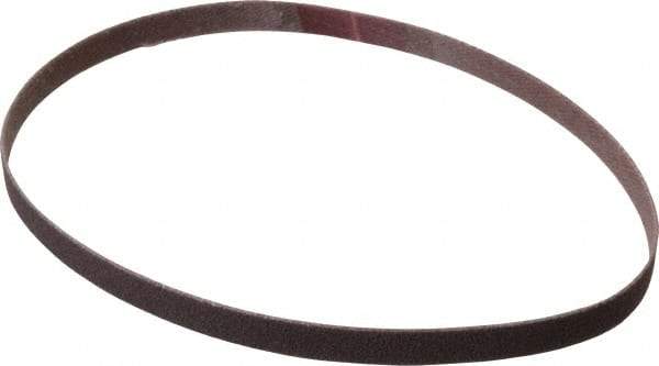 Norton - 1/4" Wide x 12" OAL, 120 Grit, Aluminum Oxide Abrasive Belt - Aluminum Oxide, Fine, Coated, Series R228 - Top Tool & Supply