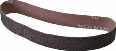 Norton - 1" Wide x 18" OAL, 40 Grit, Aluminum Oxide Abrasive Belt - Aluminum Oxide, Coarse, Coated, Series R228 - Top Tool & Supply