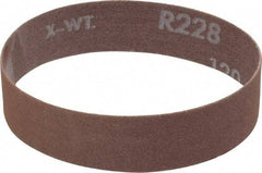 Norton - 1" Wide x 12" OAL, 120 Grit, Aluminum Oxide Abrasive Belt - Aluminum Oxide, Fine, Coated, Series R228 - Top Tool & Supply