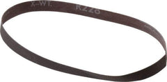 Norton - 1/2" Wide x 18" OAL, 320 Grit, Aluminum Oxide Abrasive Belt - Aluminum Oxide, Extra Fine, Coated, Series R228 - Top Tool & Supply