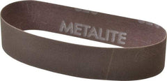 Norton - 1" Wide x 12" OAL, 320 Grit, Aluminum Oxide Abrasive Belt - Aluminum Oxide, Extra Fine, Coated, Series R228 - Top Tool & Supply