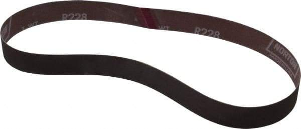 Norton - 1" Wide x 30" OAL, 320 Grit, Aluminum Oxide Abrasive Belt - Aluminum Oxide, Extra Fine, Coated, Series R228 - Top Tool & Supply