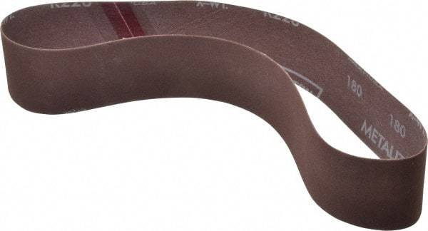 Norton - 2" Wide x 30" OAL, 180 Grit, Aluminum Oxide Abrasive Belt - Aluminum Oxide, Very Fine, Coated, Series R228 - Top Tool & Supply