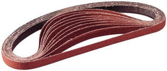 3M - 4" Wide x 132" OAL, 80 Grit, Ceramic Abrasive Belt - Ceramic, Medium, Coated, X Weighted Cloth Backing, Series 747D - Top Tool & Supply