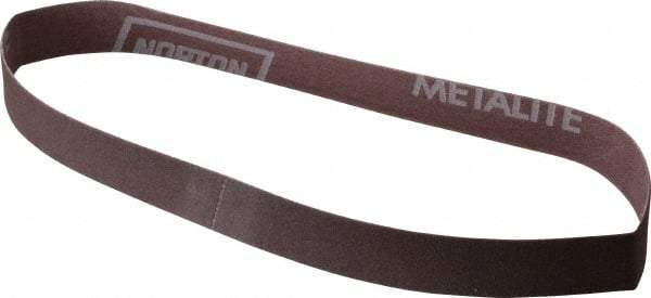 Norton - 3/4" Wide x 20-1/2" OAL, 180 Grit, Aluminum Oxide Abrasive Belt - Aluminum Oxide, Very Fine, Coated, Series R228 - Top Tool & Supply