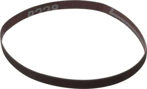 Norton - 3/8" Wide x 13" OAL, 240 Grit, Aluminum Oxide Abrasive Belt - Aluminum Oxide, Very Fine, Coated, Series R228 - Top Tool & Supply