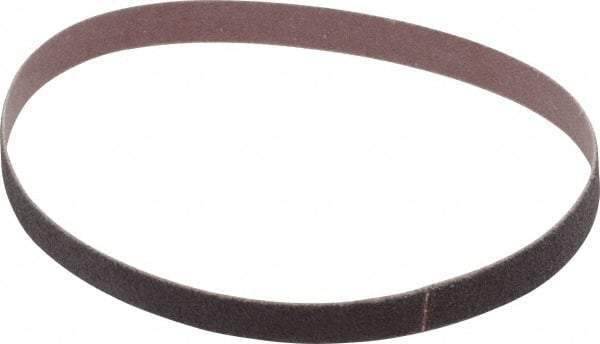 Norton - 3/8" Wide x 13" OAL, 80 Grit, Aluminum Oxide Abrasive Belt - Aluminum Oxide, Medium, Coated, Series R228 - Top Tool & Supply