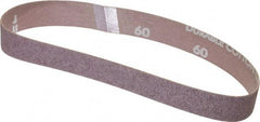 Norton - 1" Wide x 18" OAL, 60 Grit, Aluminum Oxide Abrasive Belt - Aluminum Oxide, Medium, Coated, Series R228 - Top Tool & Supply