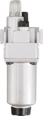 PRO-SOURCE - 1" NPT, 290 Max psi Heavy Duty Modular Lubricator - Aluminum Bowl, Aluminum Die Cast Body, 318 CFM, 140°F Max Temp, 3.54" Wide x 11.00" High - Top Tool & Supply