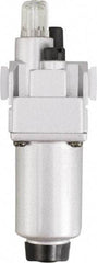 PRO-SOURCE - 3/8" NPT, 290 Max psi Intermediate Modular Lubricator - Aluminum Bowl, Aluminum Die Cast Body, 106 CFM, 140°F Max Temp, 2.16" Wide x 8.07" High - Top Tool & Supply