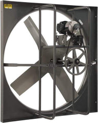 Americraft - 36" Blade, Belt Drive, 1 hp, 13,174 CFM, Explosion Proof Exhaust Fan - 42-1/2" Opening Height x 42-1/2" Opening Width, 2.8/1.4 Amp, 230/460 Volt, 1 Speed, Three Phase - Top Tool & Supply