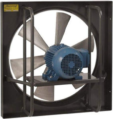 Americraft - 24" Blade, Direct Drive, 1 hp, 7,425 CFM, Explosion Proof Exhaust Fan - 30-1/2" Opening Height x 30-1/2" Opening Width, 16/8 Amp, 115/230 Volt, 1 Speed, Single Phase - Top Tool & Supply