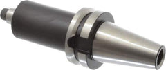 Parlec - BT40 Taper Shank 3/4" Pilot Diam Shell Mill Holder - 4" Flange to Nose End Projection, 1-3/4" Nose Diam, 3/8-24 Lock Screw, Through-Spindle Coolant - Exact Industrial Supply