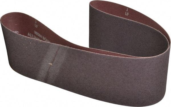 Norton - 4" Wide x 48" OAL, 40 Grit, Aluminum Oxide Abrasive Belt - Aluminum Oxide, Coarse, Coated, Series R228 - Top Tool & Supply