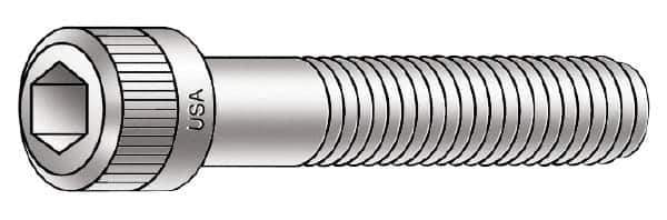 Armor Coat - #8-32 UNC Hex Socket Drive, Socket Cap Screw - Alloy Steel, Armor Coat Finish, Fully Threaded, 1/2" Length Under Head - Top Tool & Supply