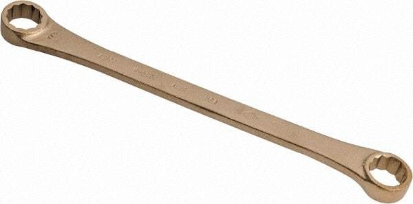 Ampco - 13/16" x 7/8" 12 Point Offset Box Wrench - Double End, 12-1/4" OAL, Aluminum Bronze - Top Tool & Supply