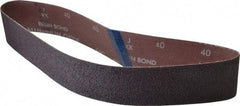 Norton - 2" Wide x 30" OAL, 40 Grit, Aluminum Oxide Abrasive Belt - Aluminum Oxide, Coarse, Coated, Series R228 - Top Tool & Supply