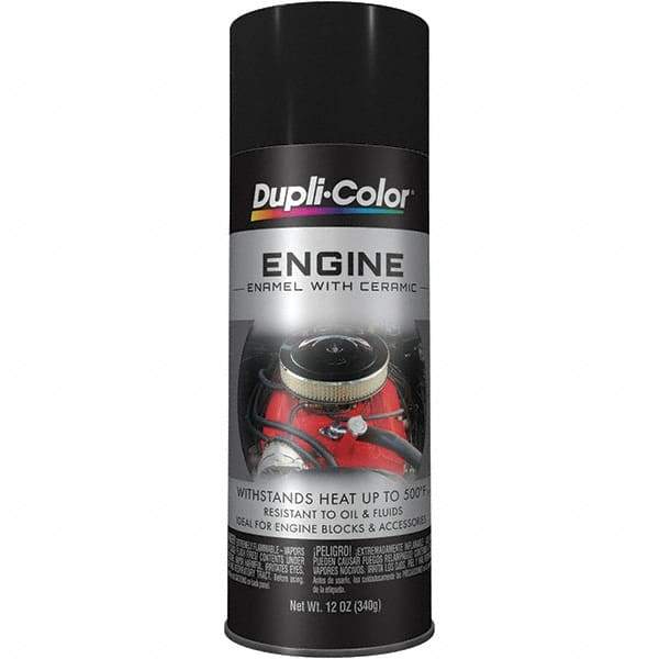 Krylon - 12 oz Black Automotive Heat Resistant Paint - Gloss Finish, 500°F Max Temp, Comes in Aerosol Can - Top Tool & Supply