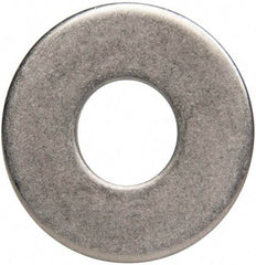 Made in USA - 7/16" Screw, Grade 300 Stainless Steel Standard Flat Washer - 1/2" ID x 1-1/4" OD, 0.064" Thick, Plain Finish, Meets Military Specifications - Top Tool & Supply