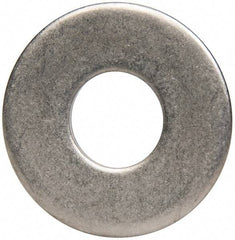 Made in USA - 1/2" Screw, Grade 300 Stainless Steel Standard Flat Washer - 0.562" ID x 1-3/8" OD, 0.086" Thick, Plain Finish, Meets Military Specifications - Top Tool & Supply