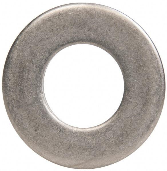 Made in USA - 5/8" Screw, Grade 300 Stainless Steel Standard Flat Washer - 0.656" ID x 1.312" OD, 0.074" Thick, Passivated Finish, Meets Military Specifications - Top Tool & Supply