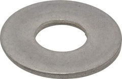 Made in USA - 1" Screw, Grade 300 Stainless Steel Standard Flat Washer - 1.062" ID x 2-1/2" OD, 0.136" Thick, Passivated Finish, Meets Military Specifications - Top Tool & Supply