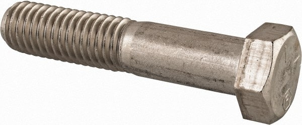 Made in USA - 1/2-13 UNC, 2-1/2" Length Under Head Hex Head Cap Screw - Top Tool & Supply