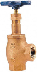 NIBCO - 3" Pipe, Class 125, Threaded Bronze Renewable Angle Gate Valve - 200 WOG, 125 WSP, Screw-In Bonnet - Top Tool & Supply