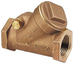 NIBCO - 1/4" Bronze Check Valve - Y-Pattern, FNPT x FNPT, 600 WOG - Top Tool & Supply