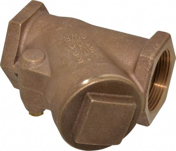 NIBCO - 1-1/2" Bronze Check Valve - Y-Pattern, FNPT x FNPT, 200 WOG - Top Tool & Supply