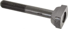 Jergens - 1/2-13, 1-1/2" Thread Length, 1/2" Slot Width, Black Oxide, Steel T Slot Bolt - 3-1/2" Length Under Head, Grade 4140, 8, 7/8" Head Width x 5/16" Head Height - Top Tool & Supply