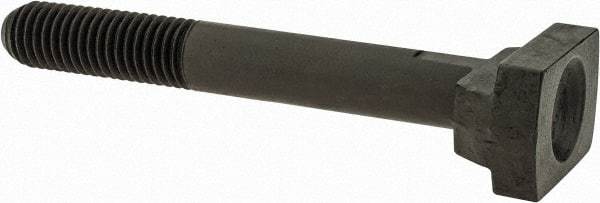 Jergens - 1/2-13, 1-1/2" Thread Length, 1/2" Slot Width, Black Oxide, Steel T Slot Bolt - 4" Length Under Head, Grade 4140, 8, 7/8" Head Width x 5/16" Head Height - Top Tool & Supply