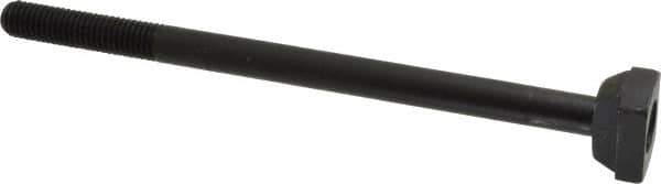 Jergens - 1/2-13, 2" Thread Length, 1/2" Slot Width, Black Oxide, Steel T Slot Bolt - 8" Length Under Head, Grade 4140, 8, 7/8" Head Width x 5/16" Head Height - Top Tool & Supply