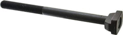 Jergens - 5/8-11, 3" Thread Length, 5/8" Slot Width, Black Oxide, Steel T Slot Bolt - 8" Length Under Head, Grade 4140, 8, 1-1/8" Head Width x 3/8" Head Height - Top Tool & Supply