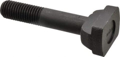 Jergens - 3/4-10, 1-1/2" Thread Length, 3/4" Slot Width, Black Oxide, Steel T Slot Bolt - 4" Length Under Head, Grade 4140, 8, 1-5/16" Head Width x 7/16" Head Height - Top Tool & Supply