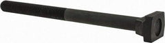 Jergens - 3/4-10, 3" Thread Length, 3/4" Slot Width, Black Oxide, Steel T Slot Bolt - 10" Length Under Head, Grade 4140, 8, 1-5/16" Head Width x 7/16" Head Height - Top Tool & Supply