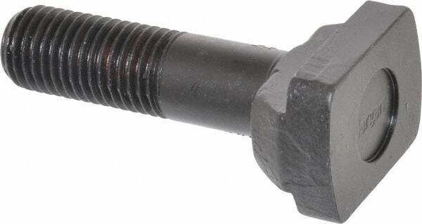 Jergens - 1-8, 2" Thread Length, 1" Slot Width, Black Oxide, Steel T Slot Bolt - 4" Length Under Head, Grade 4140, 8, 1-11/16" Head Width x 1/2" Head Height - Top Tool & Supply