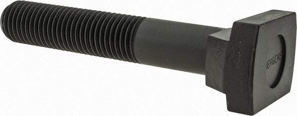 Jergens - 1-8, 2-1/2" Thread Length, 1" Slot Width, Black Oxide, Steel T Slot Bolt - 6" Length Under Head, Grade 4140, 8, 1-11/16" Head Width x 1/2" Head Height - Top Tool & Supply