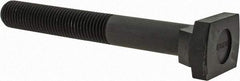 Jergens - 1-8, 3" Thread Length, 1" Slot Width, Black Oxide, Steel T Slot Bolt - 8" Length Under Head, Grade 4140, 8, 1-11/16" Head Width x 1/2" Head Height - Top Tool & Supply