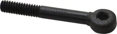 Jergens - 1/4-20, External Male Thread, Alloy Steel, Eye Hole Head, Rod End - Black Oxide Finish, 1/4" Shank Diam, 2" Hole Center to End, Grade 4142, 1.62" Thread Length - Top Tool & Supply