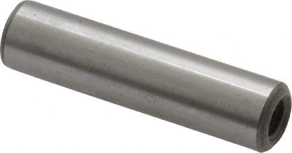 Jergens - 5/16" Diam x 1-1/4" Pin Length C-1215 Alloy Steel Pull Out Dowel Pin - C 47-58 & C 60-64 (Surface) Hardness, 1 Beveled & 1 Threaded End - Top Tool & Supply