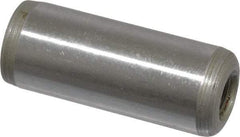 Jergens - 1/2" Diam x 1-1/4" Pin Length C-1215 Alloy Steel Pull Out Dowel Pin - C 47-58 & C 60-64 (Surface) Hardness, 1 Beveled & 1 Threaded End - Top Tool & Supply