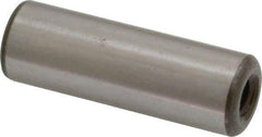 Jergens - 1/2" Diam x 1-1/2" Pin Length C-1215 Alloy Steel Pull Out Dowel Pin - C 47-58 & C 60-64 (Surface) Hardness, 1 Beveled & 1 Threaded End - Top Tool & Supply