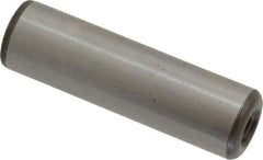 Jergens - 1/2" Diam x 1-3/4" Pin Length C-1215 Alloy Steel Pull Out Dowel Pin - C 47-58 & C 60-64 (Surface) Hardness, 1 Beveled & 1 Threaded End - Top Tool & Supply